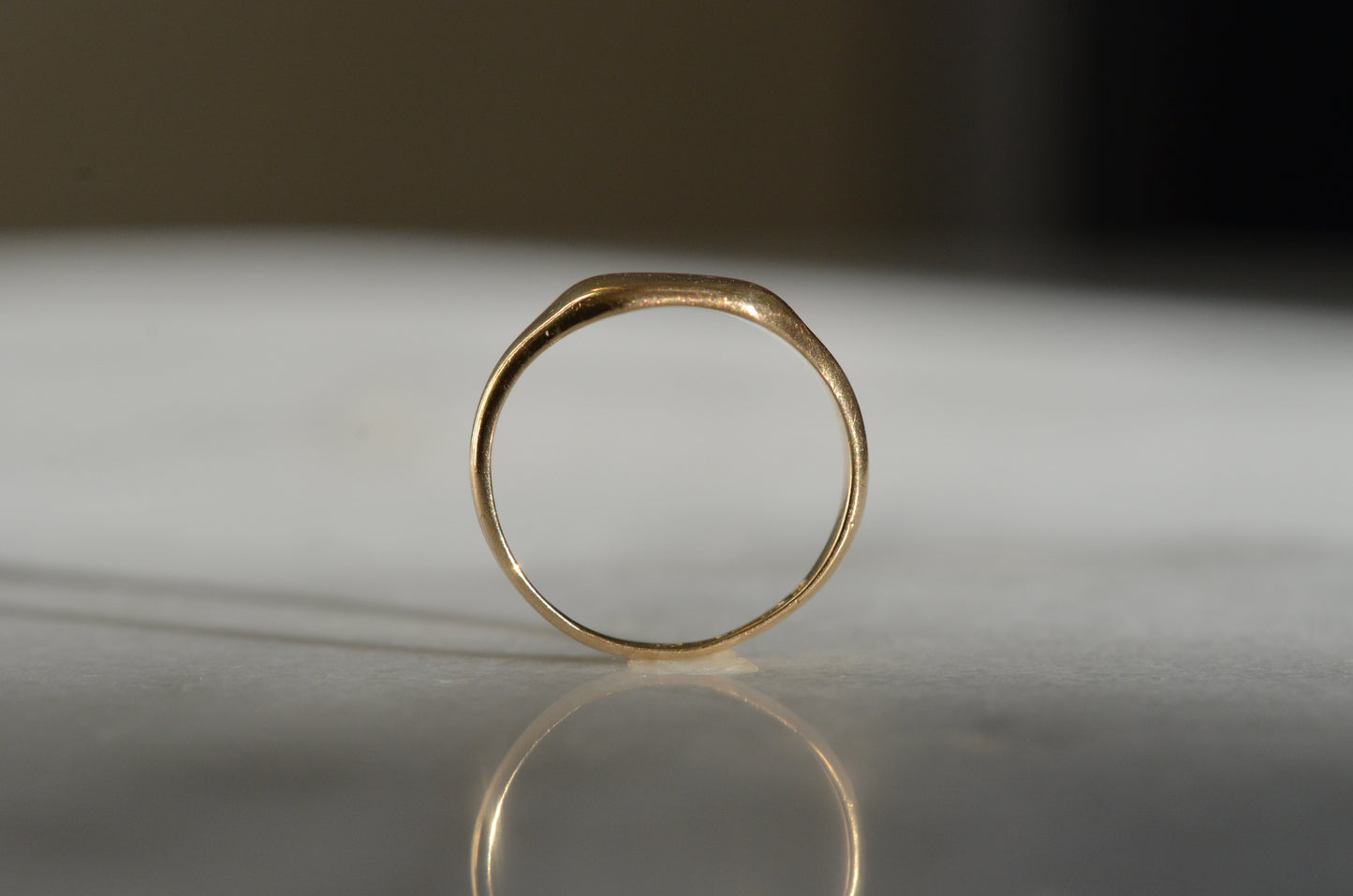 Classic Blank Vintage Signet Ring
