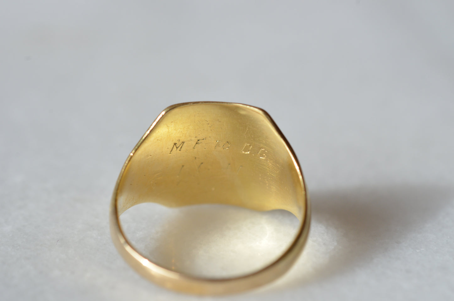 Paired Vintage Signet Ring DG