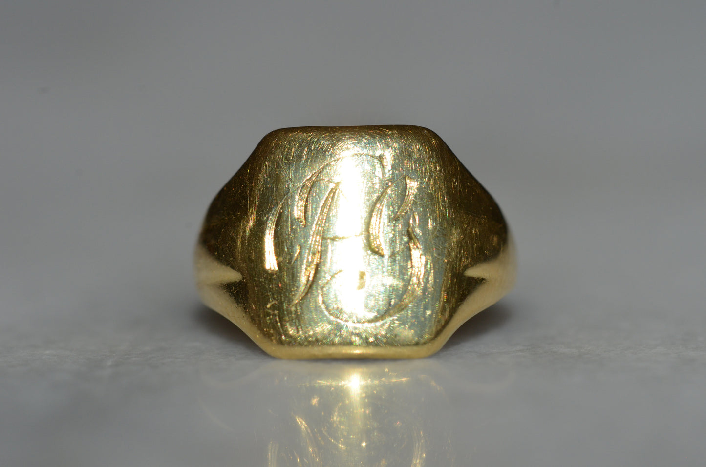 Paired Vintage Signet Ring DG