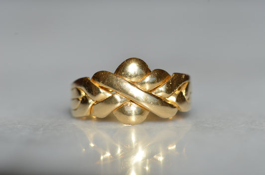 Petite Vintage Puzzle Ring